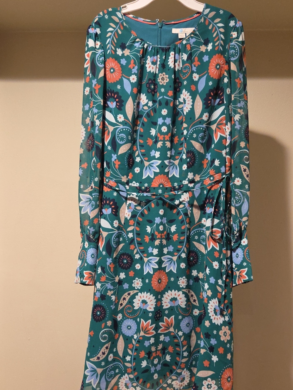 ❤️ NWOT! BODEN BLOSSOM FLORAL LONG SLEEVE DRESS, 4 - Picture 15 of 16
